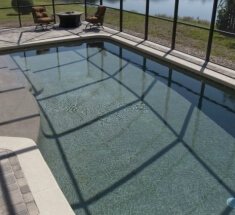 Concrete Pool with Sunshelf