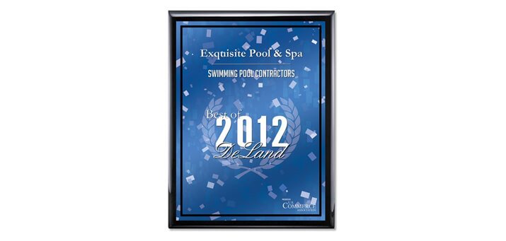 We’ve Done it Again! Exquisite Pools Voted Best of DeLand 2012
